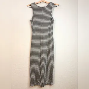 Marine Layer Lexi Rib Daytime Midi Dress Olive Stripe Size S thumbnail 7