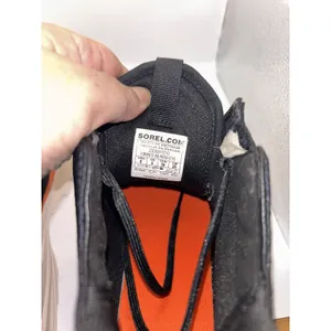 Sorel Ona 718 Zip Sneakers Womens 8 Black White Orange NL4859-010 thumbnail 7