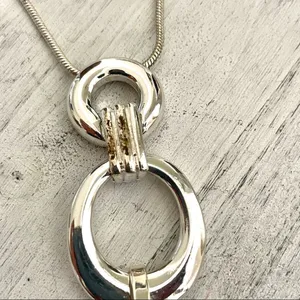 Charter club silver tone tassel chain necklace thumbnail 8