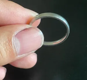 Silver stainless steel ring size 10 thumbnail 6