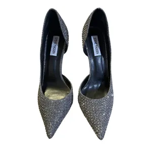 Steve Madden Naila Rhinestone Encrusted Silver Pumps d'Orsay Silhouette 7.5 Prom thumbnail 2