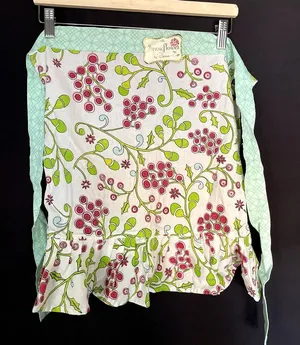 NWT‎ Sunflower by Dena floral leaves vintage apron cooking women's size small thumbnail 1