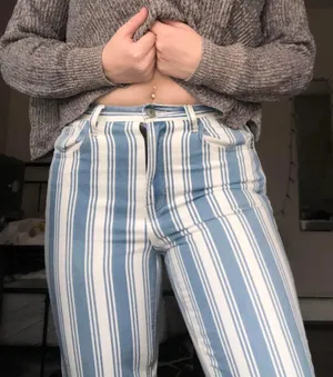 American Eagle striped jeans thumbnail 3