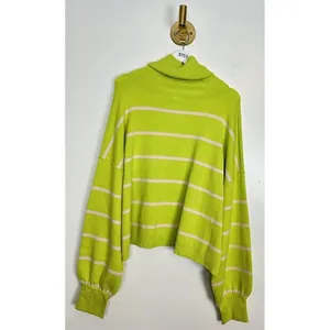 FREE PEOPLE Paulie Sweater in Lemonade Combo Size Medium thumbnail 7