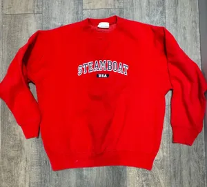 Vintage Red Steamboat USA Crewneck Sweatshirt XL‎ J America Made in USA thumbnail 1