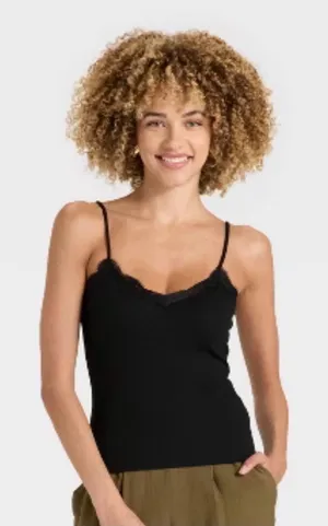 Merona Black Women's Camisole thumbnail 1