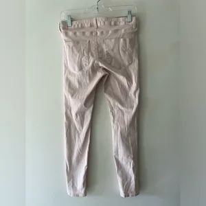 Zara Light Pink Medium Rise‎ Slim Fit Pants thumbnail 3