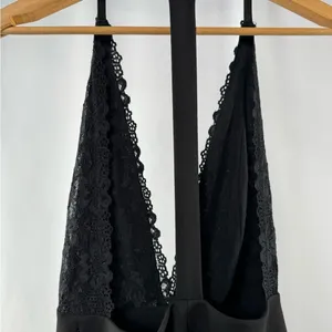Lulus T Back Lace Deep V Mini Dress‎ in Black Size Small thumbnail 7