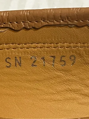 VTG Salvatore Ferragamo tan Leather Horse bit Driving Loafers 7 1/2 C SN 21759 thumbnail 9