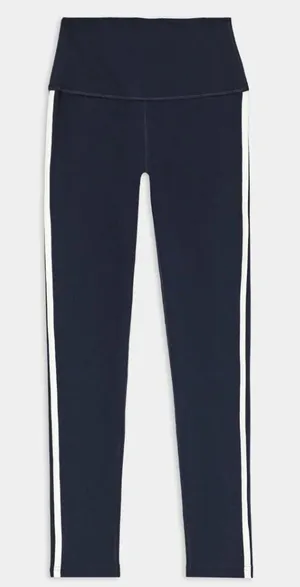 Splits59 Amber Airweight High Waist 7/8 Legging in Indigo Blue White L $128 thumbnail 1