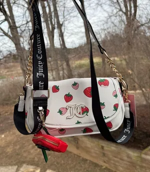 Juicy Couture Strawberry Crossbody Bag Y2K Coquette Mini Purse NWT thumbnail 1