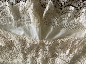 White Lace Shorts Size L thumbnail 4