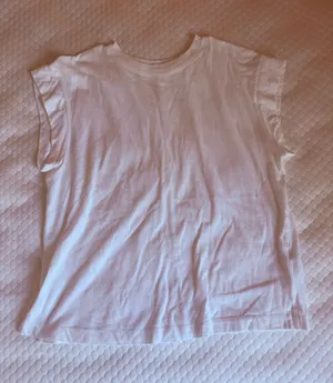 Classic White Girls' Crewneck Tee - Kids Shirt thumbnail 1