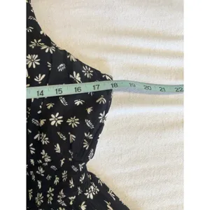 SO Floral Black/Cream Floral Smocked Back Midi Dress Size 2XL Pockets thumbnail 7
