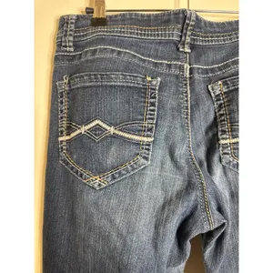 Vintage Y2K Mudd Jeans Size 9 Bootcut Low Rise Medium Dark Wash Denim Flared thumbnail 5