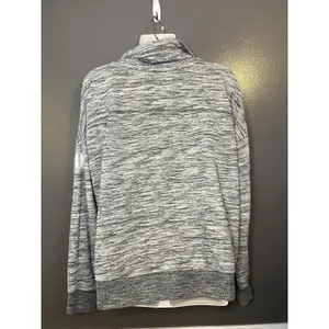 PINK Victoria's Secret Sweatshirt Womens Medium Gray Cowl Neck Logo Pullover thumbnail 5