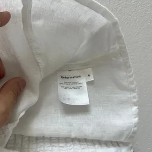 Reformation linen Salina top  Size 4 thumbnail 4