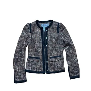 Free People Jacket Tweed‎ Full Zip Multi-Color Wool Blend Size 4 thumbnail 11