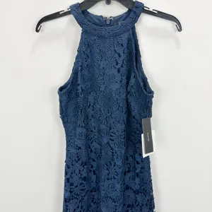 Lulus Love Poem Navy Blue Lace Mini Dress Party Cocktail Romantic Medium NWT thumbnail 7