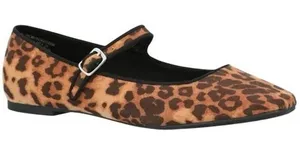 New Time And Tru Women’s Leopard Print Mary Jane Flats Shoes Size 11 NWT thumbnail 1