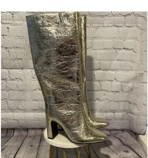 Gold knee high boots Size 8 thumbnail 3