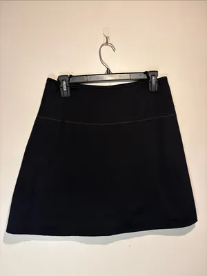 Girlfriend Collective Black Mini Athletic Skort- Built In Shorts Size Large thumbnail 2
