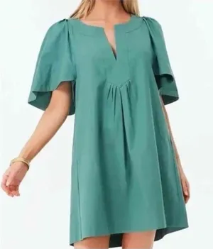 Pomander Place Tuckernuck Women's Finley Green Flutter Sleeve Dress thumbnail 1