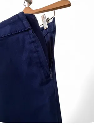 H&M Women’s Navy High Rise Side Zip Stretch Skinny Ankle Pants size 6 thumbnail 10