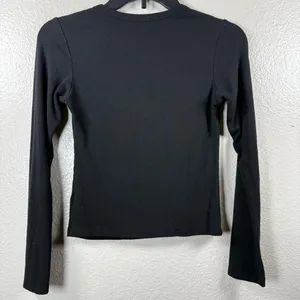 White Fox boutique Give me the details long sleeves top black SZ:S thumbnail 4