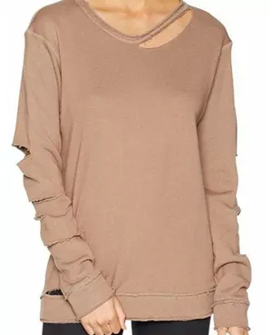 Alala Cypher Sweatshirt‎ Distressed Size XS Style #ALALA30084 Lightweight Fleece thumbnail 1