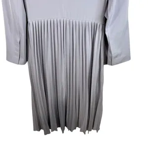 Front Row Shop Purple Pleated Maxi Dress‎ Women's Size 36 Cut Out Back Business thumbnail 4