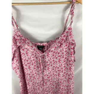 City Chic Foolish Ditsy Dress in Blush Size XXL / 24 thumbnail 5