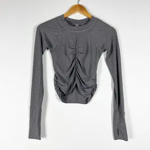 Free People FP Movement Tempo Ruched Long Sleeve Crew Neck Long Sleeve Tee Top thumbnail 1