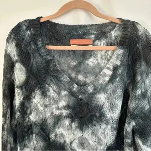 Anthropologie Pilcro Joni Tie Dye Cable Knit Hi Low Sweater‎ Womens Size Small thumbnail 4
