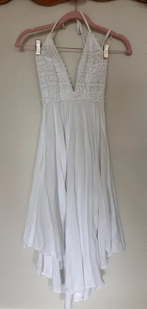 Maxi white dress thumbnail 1