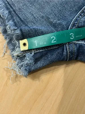 SHEIN Distressed Frayed Hem Denim Jean‎ Shorts thumbnail 6