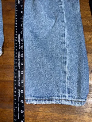 Levi's Premium Wedgie Straight Jeans Minimalism 90s Chic Classic Americana Sz 26 thumbnail 8