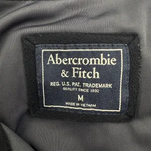 Abercrombie Fitch Velour Velvet Quarter Zip Cropped Hoodie Navy Blue Y2K Revival thumbnail 6