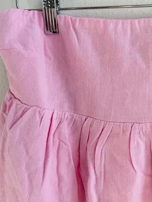 Peppermayo Pink Smocked Mini Skirt XS Ruffle Fairy Coquette thumbnail 2