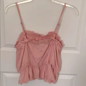 Wrangler Retro Ruffle Tank Peach Blossom Large thumbnail 5