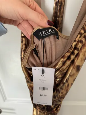 Akira Leopard Print Side Dress thumbnail 3