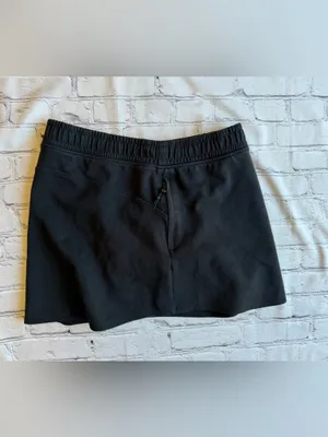 Old Navy Active Dynamic Fleece Short Skort Women's Black Large Zip Pockets thumbnail 12