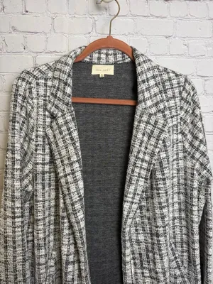 MELLODAY long line trench coat cotton blend light academia funky medium textured thumbnail 3
