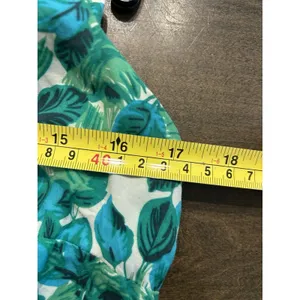 Boden Tank Size 8 Sleeveless Top Green Floral Silk Blend Button Back Preppy thumbnail 7