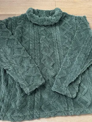 Eddie Bauer Cozy Plush Mock Neck Sweater - Sage Green thumbnail 2