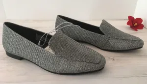 SilverFlats/Loafers, Size 7 Silver thumbnail 1