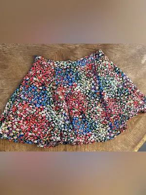 UO Millie Button-Front Mini Skirt Floral Mini Skirt - Cream Autumn Floral S-P thumbnail 7