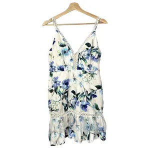 NEW Foxiedox Blue Floral‎ Ressie Flounce Dress M thumbnail 4