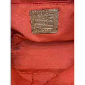 Coach Shoulder Bag Medium Msrp Beige Brown Jacquar thumbnail 11