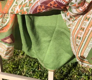 Mooerkerr Green/Orange Long Sleeve Maxi Dress Medium thumbnail 5